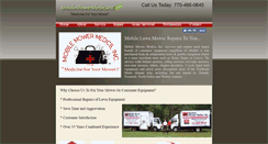 Desktop Screenshot of mobilemowermedicsinc.com